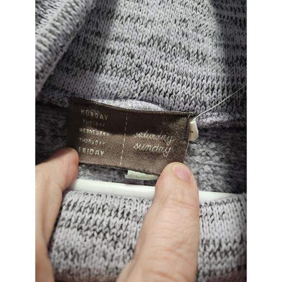 Anthropologie Saturday Sunday Hilo Funnel Cowl Neck Pullover Sweater S Lavender - Picture 10 of 16